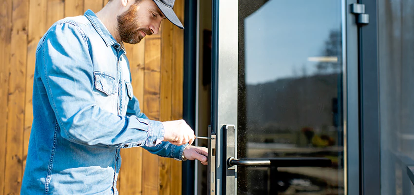 Frameless Glass Storefront Door Locks Replacement in Coral Springs